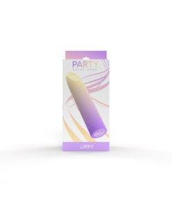 n12880 party color lippy bullet vibrator purple 8