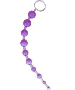 n8442 loving joy anal beads purple 1