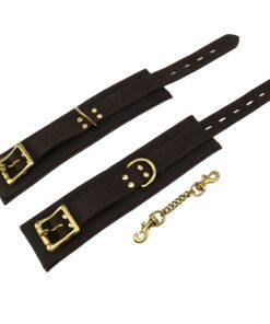BOUND Nubuck Leather Wrist Restraints n10094 bound leather wrist bondage cuffs 5