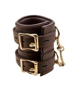 BOUND Nubuck Leather Wrist Restraints n10094 bound wrist cuffs 4