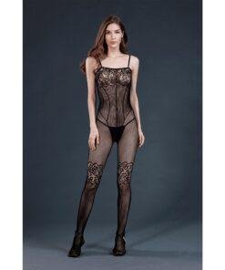 n11752 moonlight lace fishnet bodystocking black os 2 1