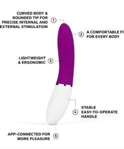n12894 lelo liv3 app controlled gspot vibrator deep rose 3
