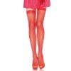 Leg Avenue Fishnet Stockings with Lace Top