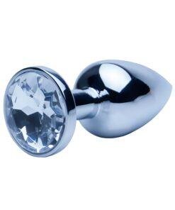 ns7100 precious metals silver anal plug small 1 1