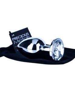 ns7101 precious metals silver anal plug large 3 3 1