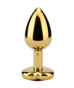 ns7167 precious metals heart shaped anal plug gold 4 1