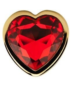 ns7167 precious metals heart shaped anal plug gold 5 1