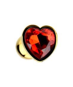 ns7167 precious metals limited edition heart shaped anal plugs gold shape 1