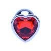 ns7168 precious metals limited edition heart shaped anal plugs silver 1