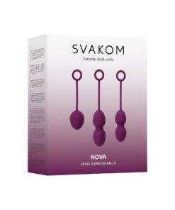 n10104 svakom nova exercise kegal balls violet 7