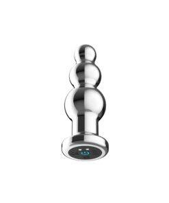 n12785 toosh remote controlled metal vibrating anal beads 3