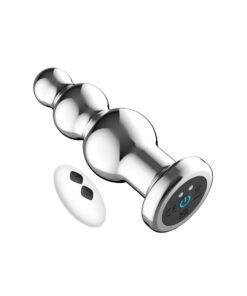 n12785 toosh remote controlled metal vibrating anal beads 4