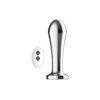n12786 toosh remote controlled metal vibrating anal plug 1