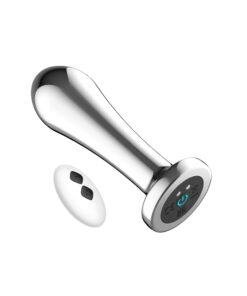 n12786 toosh remote controlled metal vibrating anal plug 4