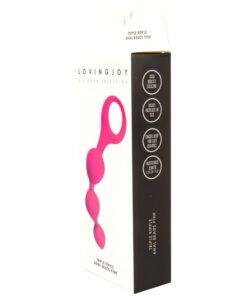ns6551 loving joy triple ripple anal beads pink pkg 2 wr