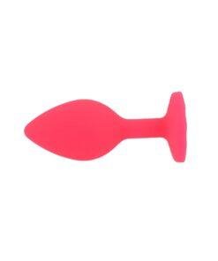 n12805 toosh pink silicone butt plug small 1