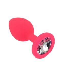 n12805 toosh pink silicone butt plug small 4