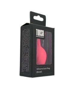 n12805 toosh pink silicone butt plug small pkg 1
