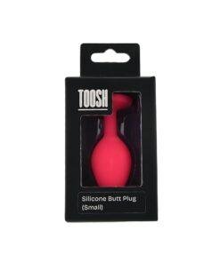 n12805 toosh pink silicone butt plug small pkg