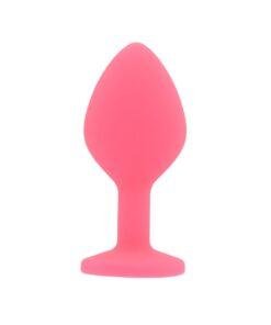 Toosh Pink Silicone Butt Plug Medium