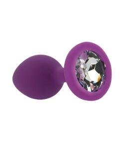 n12808 toosh purple silicone butt plug small 2