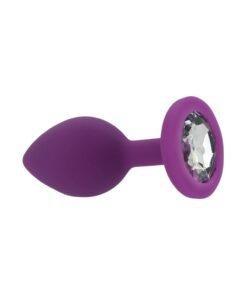 n12808 toosh purple silicone butt plug small 3