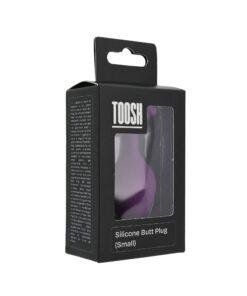 n12808 toosh purple silicone butt plug small pkg 1