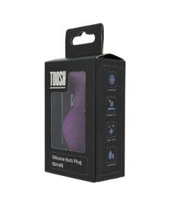 n12808 toosh purple silicone butt plug small pkg 2