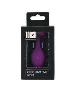 n12808 toosh purple silicone butt plug small pkg