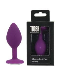 n12808 toosh purple silicone butt plug small pkg duo