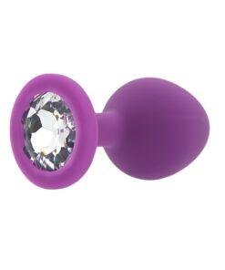 n12809 toosh purple silicone butt plug medium pkg 3