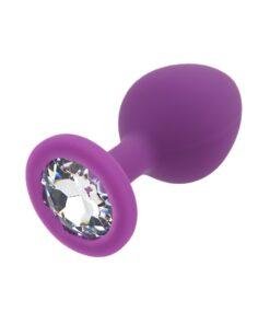 n12809 toosh purple silicone butt plug medium pkg 4