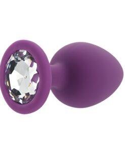 n12810 toosh purple silicone butt plug large 2