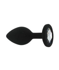 n12811 toosh black silicone butt plug small 2