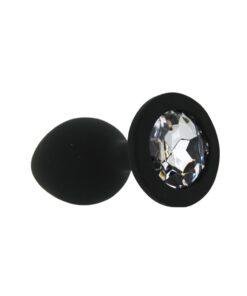 n12811 toosh black silicone butt plug small 3