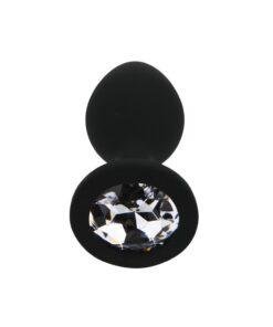n12811 toosh black silicone butt plug small 4