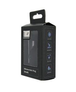 n12811 toosh black silicone butt plug small pkg 2