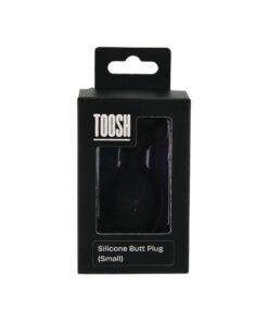 n12811 toosh black silicone butt plug small pkg