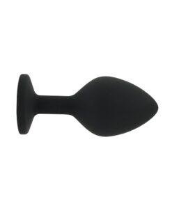 n12812 toosh black silicone butt plug medium 1