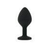 n12812 toosh black silicone butt plug medium