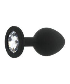 n12812 toosh black silicone butt plug medium 2