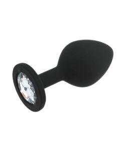 n12812 toosh black silicone butt plug medium 3
