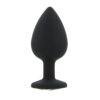 n12813 toosh black silicone butt plug large
