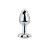 n12832 toosh heart shaped silver with red stone small