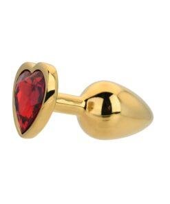 n12835 toosh heart shaped gold with red stone small 2