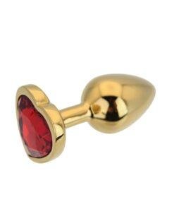 n12835 toosh heart shaped gold with red stone small 3