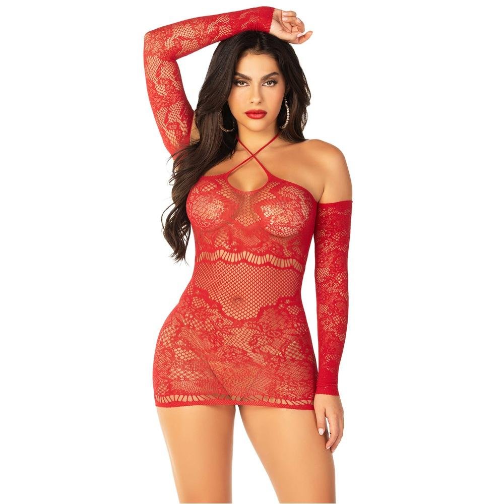 Leg Avenue Seamless Off the Shoulder Mini Dress Red Leg Avenue Seamless Off the Shoulder Mini Dress Red