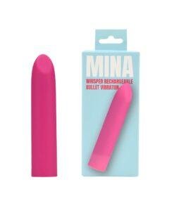 n12942 mina whisper rechargeable bullet vibrator pkg duo