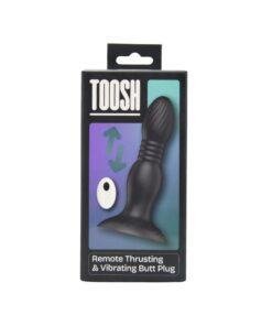 n12952 toosh remote controlled thrusting butt plug pkg