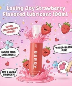 Loving Joy Strawberry Flavoured Lubricant 100ml n12732 loving joy strawberry lubricant 100ml 8
